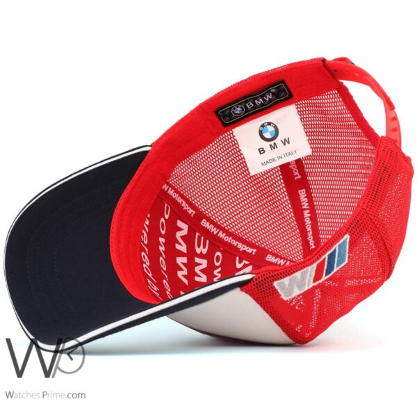 casquette bmw red and white 2025 – Image 4