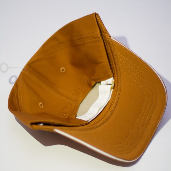 Casquette hermès beige 2025 logo bordé – Image 3