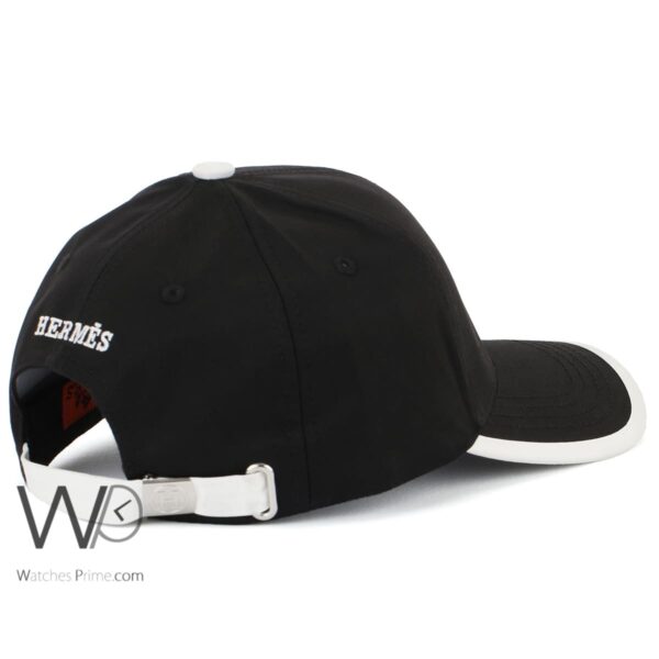 Hermes Baseball Cap Black Color Hat – Image 4