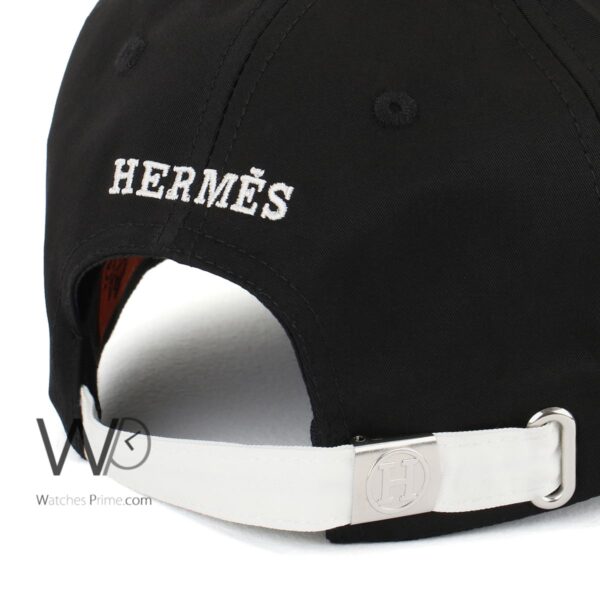 Hermes Baseball Cap Black Color Hat – Image 3