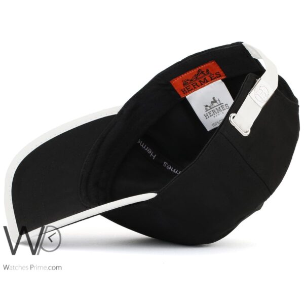 Hermes Baseball Cap Black Color Hat – Image 2