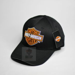 Casquette de baseball avec logo HD matrouze Motorcycles pour homme Harley-Davidson en noir logo orange
